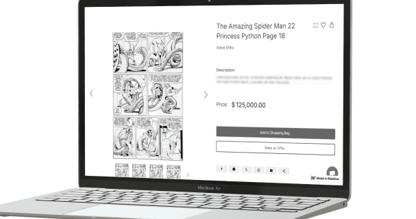 Platform for selling comics and fan art